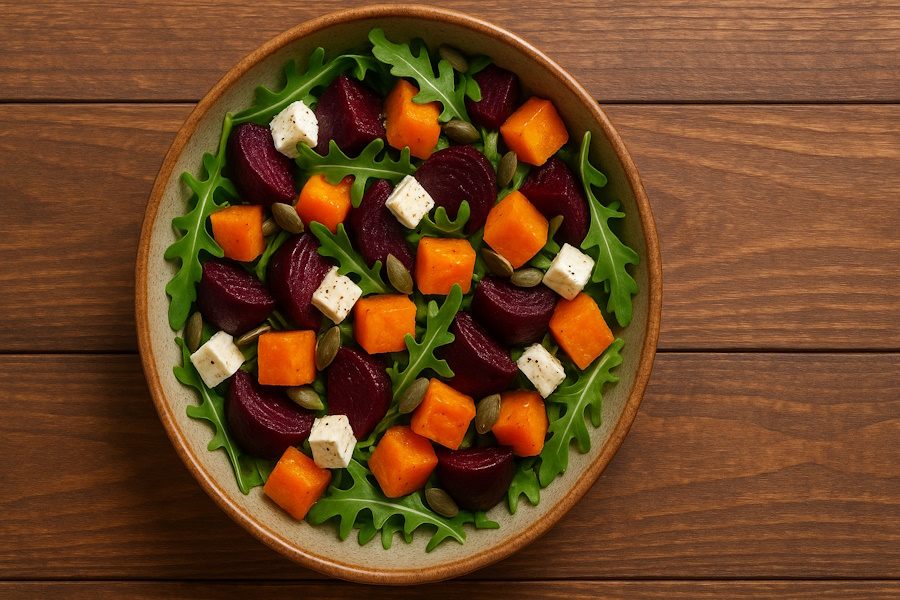 Salată românească colorată